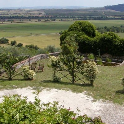 Damiano | A stone cottage with large shaded patio and expansive views