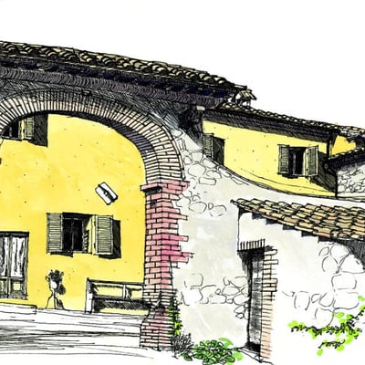 Gli Archi | Apartment for 5 in a Farmhouse west of Siena
