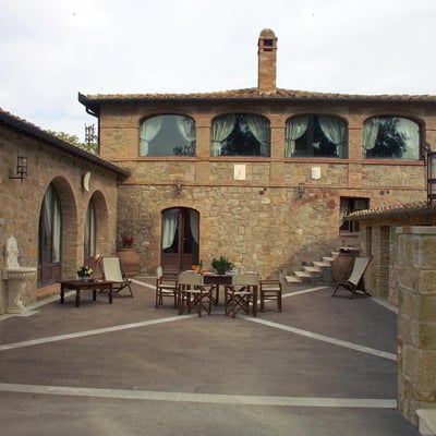 Podere Enea | Country House and Pool with views of Pienza