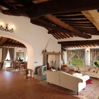 Podere Enea | Country House and Pool with views of Pienza