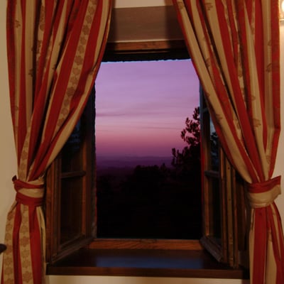 Podere Enea | Country House and Pool with views of Pienza