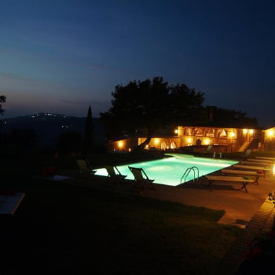 Podere Enea | Country House and Pool with views of Pienza