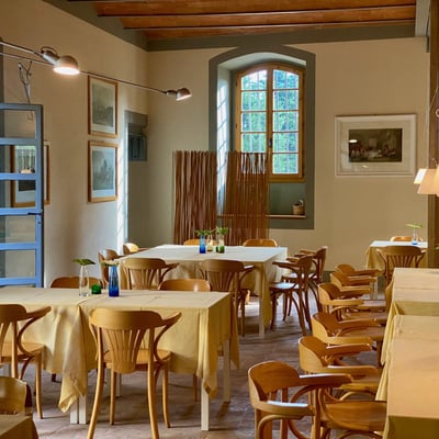 There is a restaurant on the estate for the residents, open on appointment