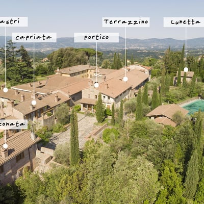 Lunetta | Luxury villa and shared pool in Tuscan hamlet