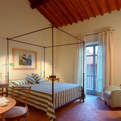 The bedrooms are spacious with high airy ceilings