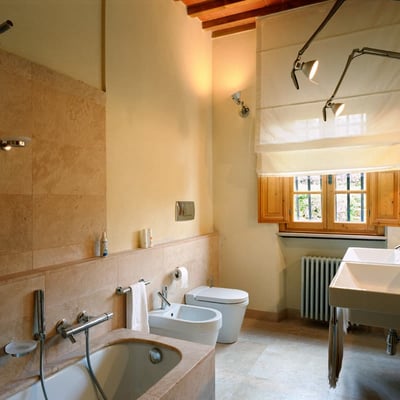 The bathrooms are all spacious and well appointed