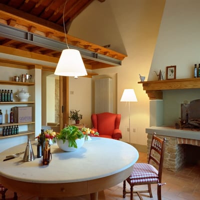 The kitchen is well appointed