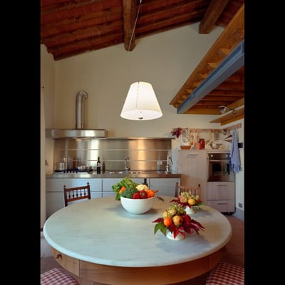 The kitchen is well appointed