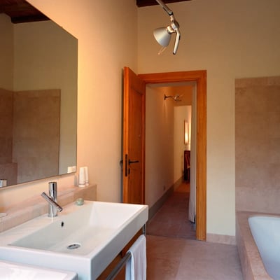 The bathrooms are all spacious and well appointed