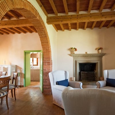 The smaller living room