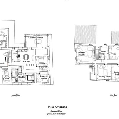 Villa Amorosa | Tuscan Villa for 12 with fenced pool and tennis court