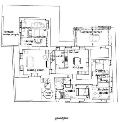 Villa Amorosa | Tuscan Villa for 12 with fenced pool and tennis court