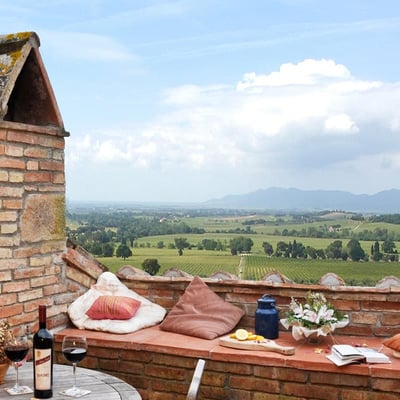 There is a wonderful terrace off the living room
