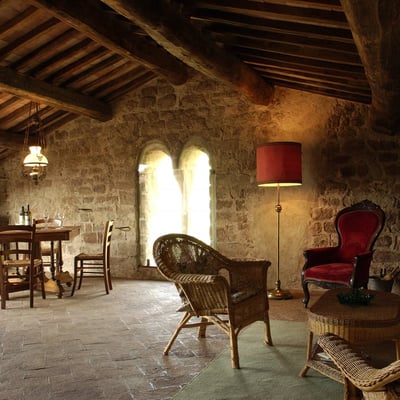 The "Bifora" window in the living room