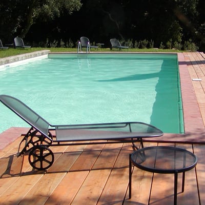 The pool is a great spot to relax