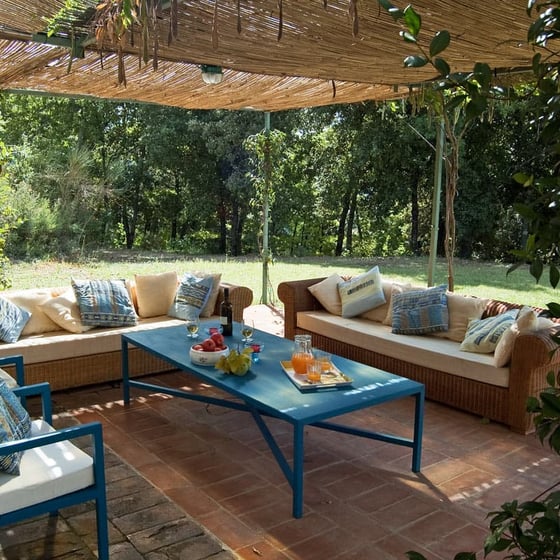 Walk to an Italian restaurant from these villas