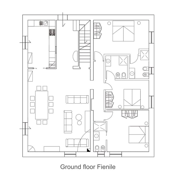 Ground Floor Plan for Fienile
