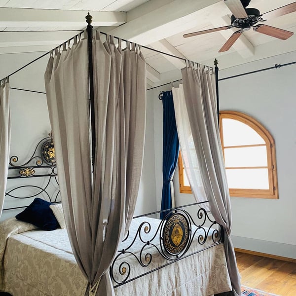 The upstairs double has beautiful views