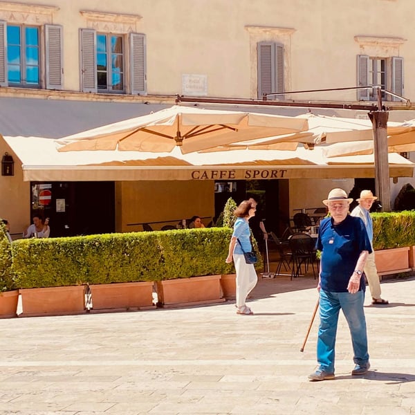 The nearest village is Cetona, with cafes and shops