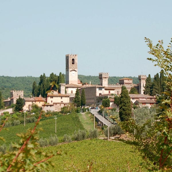 The Chianti hilltowns and vineyards are within easy reach