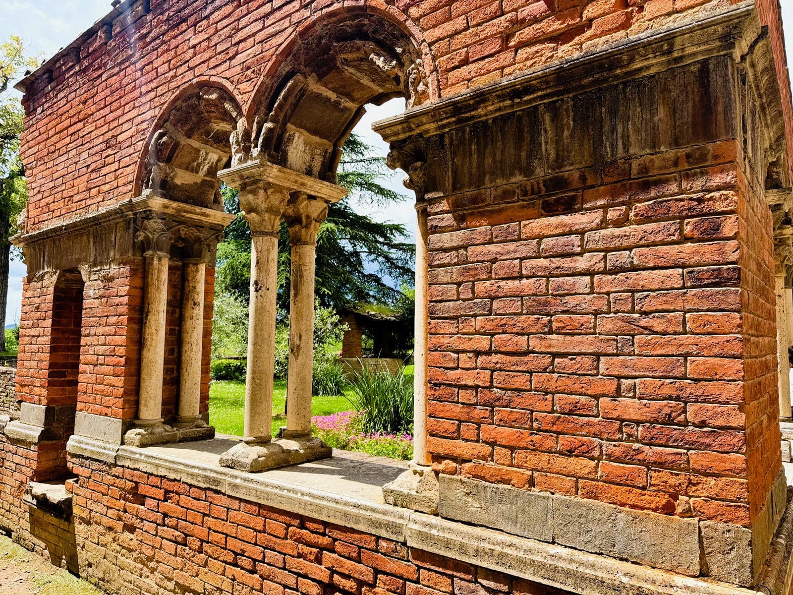 This is all that is left of the once glorious cloister of San Galgano