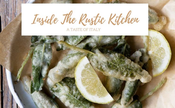 Fried sage leaves with anchovies