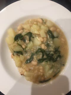 Delicious bowl of Tuscan Bean Soup Beans